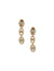 Anne Klein Gold Tone Crystal Baguette Linear Clip Earrings