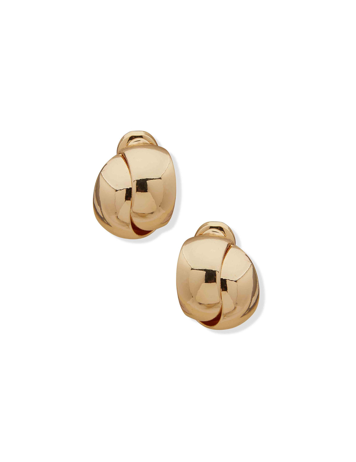 Anne Klein Gold Tone Clip On Earrings