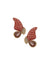 Anne Klein Gold Tone Butterfly Motif Pink Stud Earrings