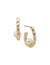 Anne Klein Gold Tone 25MM Twisted C-Hoop Earrings