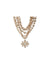 Anne Klein Gold Tone Stones and Faux Coco Pearl Statement Necklace