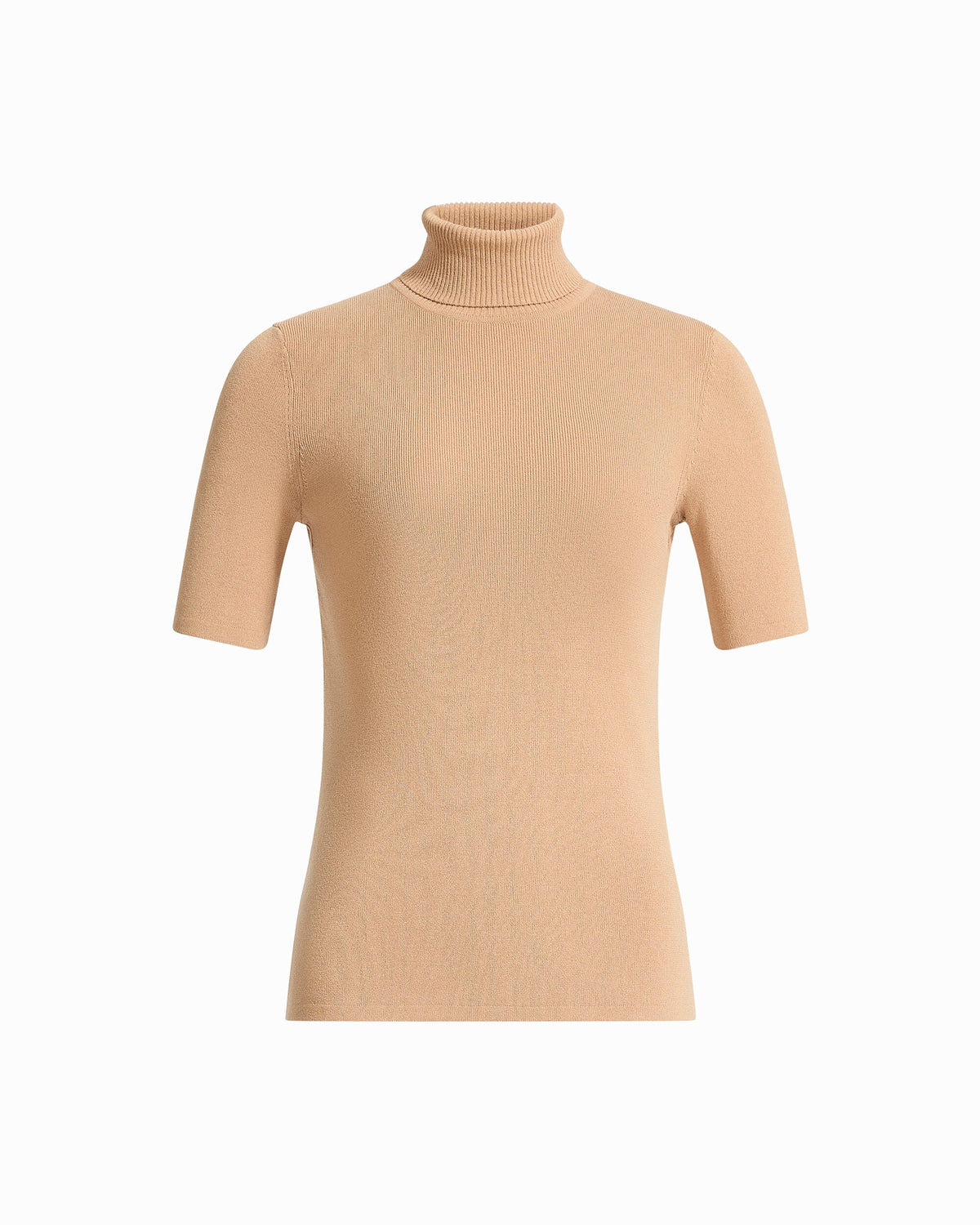 Anne Klein Light Coffee Half Sleeve Turtleneck