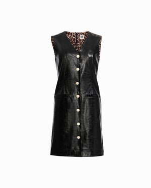 Anne Klein Anne Black Button Down Dress