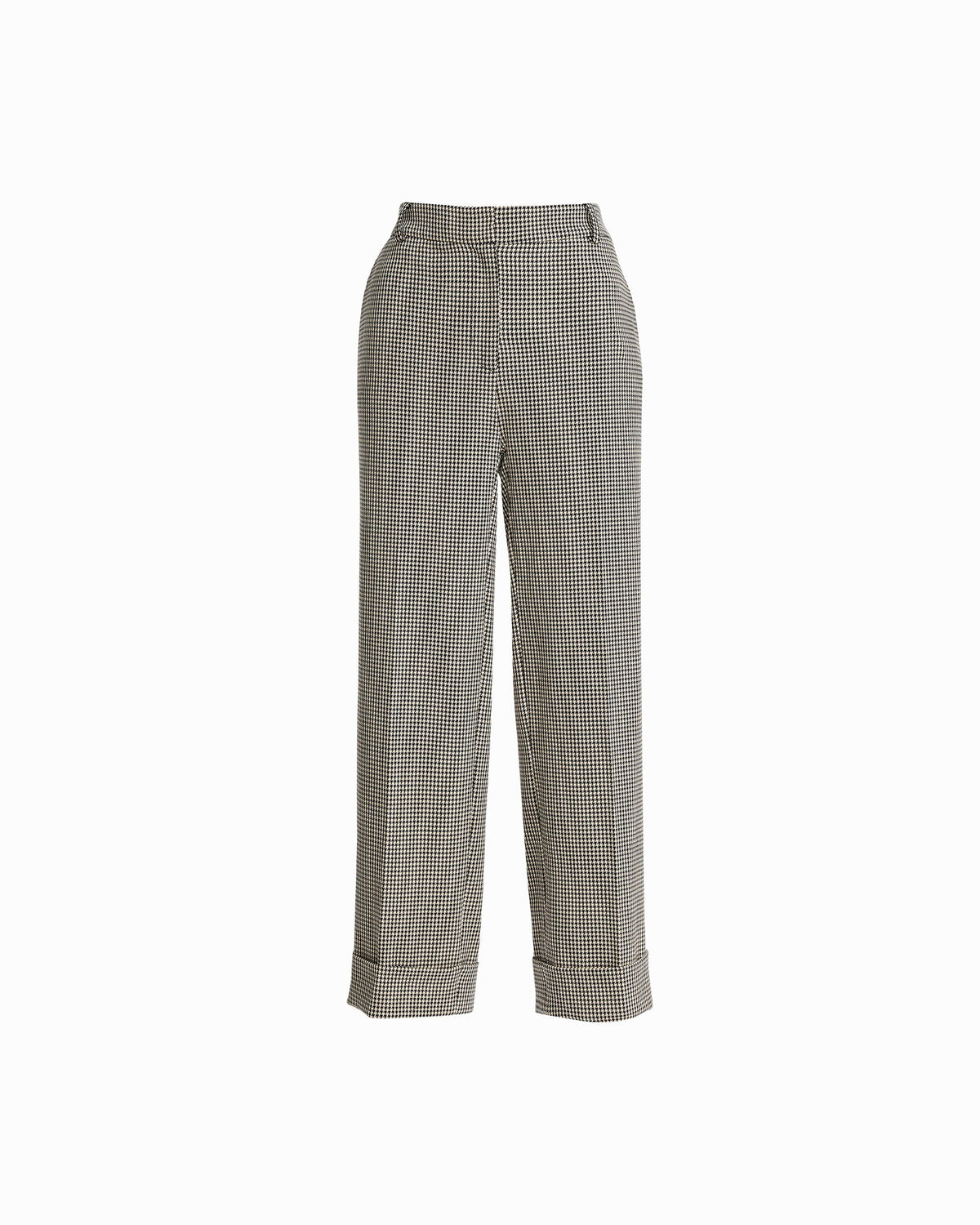 Anne Klein Anne Black Multi Cuffed Crop Pant