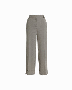 Anne Klein Anne Black Multi Cuffed Crop Pant