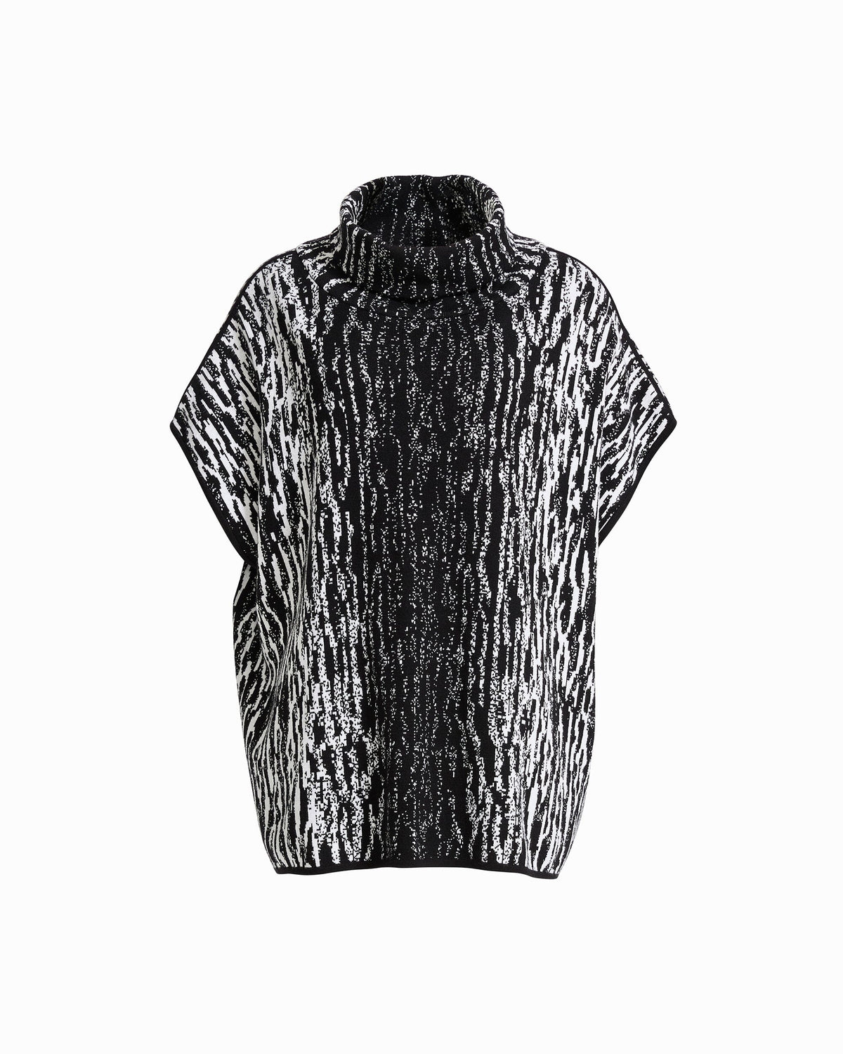 Anne Klein Anne Black/White Dove Animal Print Tunic