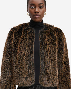Faux Fur Jacket Clothing Kasper