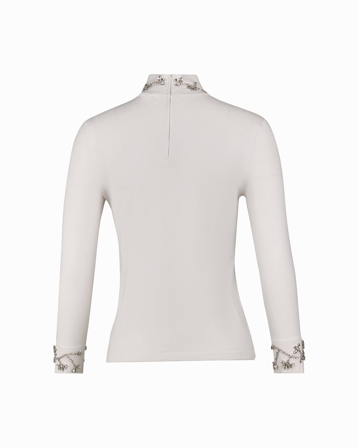 Anne Klein Embellished Mock Neck Sweater