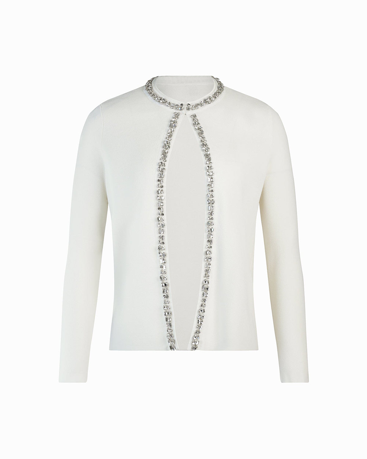 Anne Klein White Dove Crystal Cardigan
