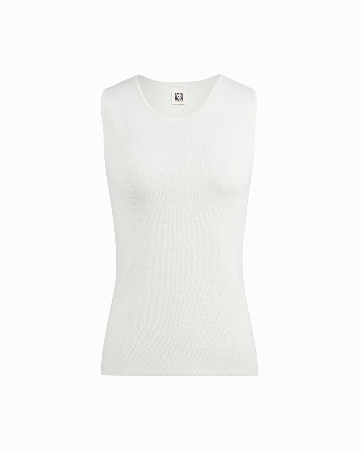 Anne Klein White Dove High Neck Tank Top