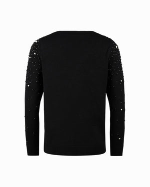 Anne Klein Embellished Boatneck Top