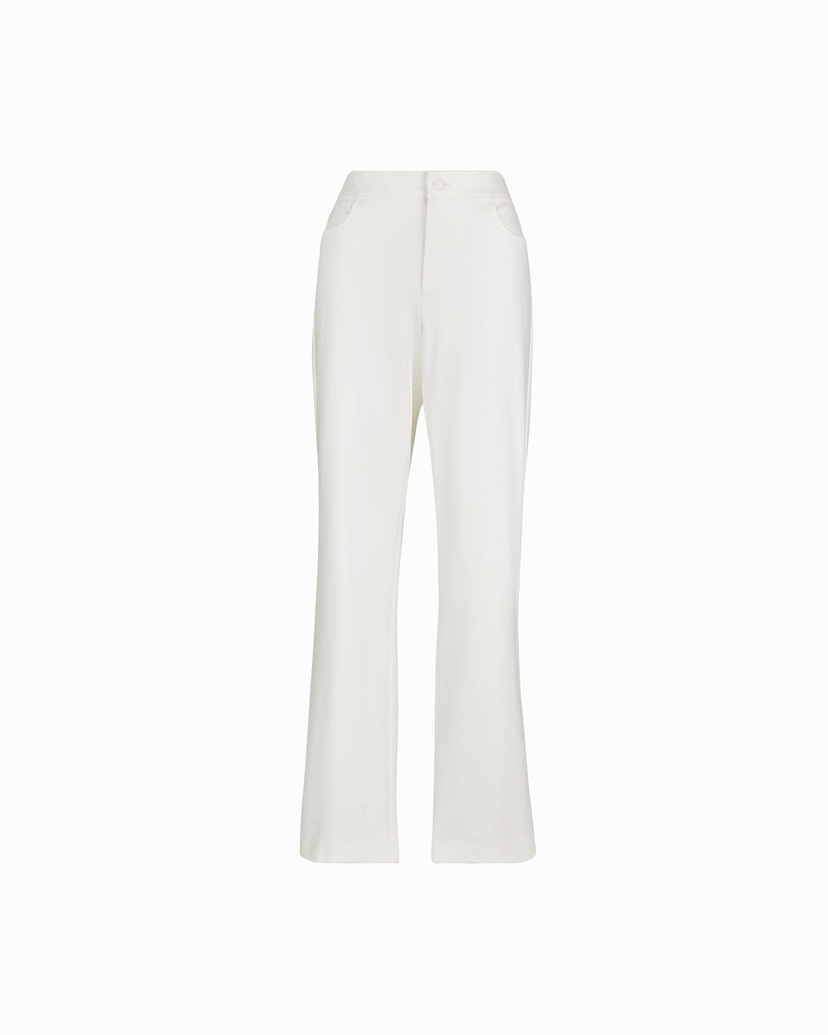 Anne Klein White Dove Fly Front Bootleg Pant