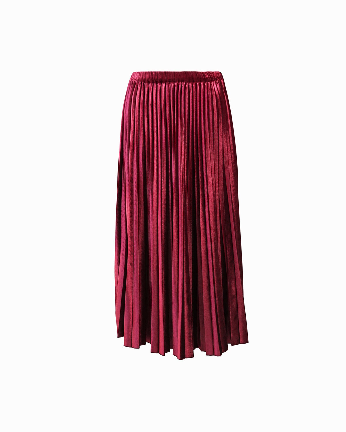 Anne Klein Red Ruby Pleated Skirt