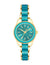 Anne Klein Gold-Tone/Teal Pearlescent Resin Link Bracelet Watch - Clearance