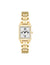 Anne Klein Gold-Tone Square Watch With Premium Crystal Accents