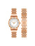 Anne Klein Rose Gold-Tone Roman Numeral Dial Bracelet Watch Set