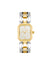 Anne Klein Silver-Two-Tone Octagonal Link Bracelet Watch
