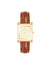 Anne Klein Brown/ Gold-Tone Legacy Calfskin Leather Strap Watch