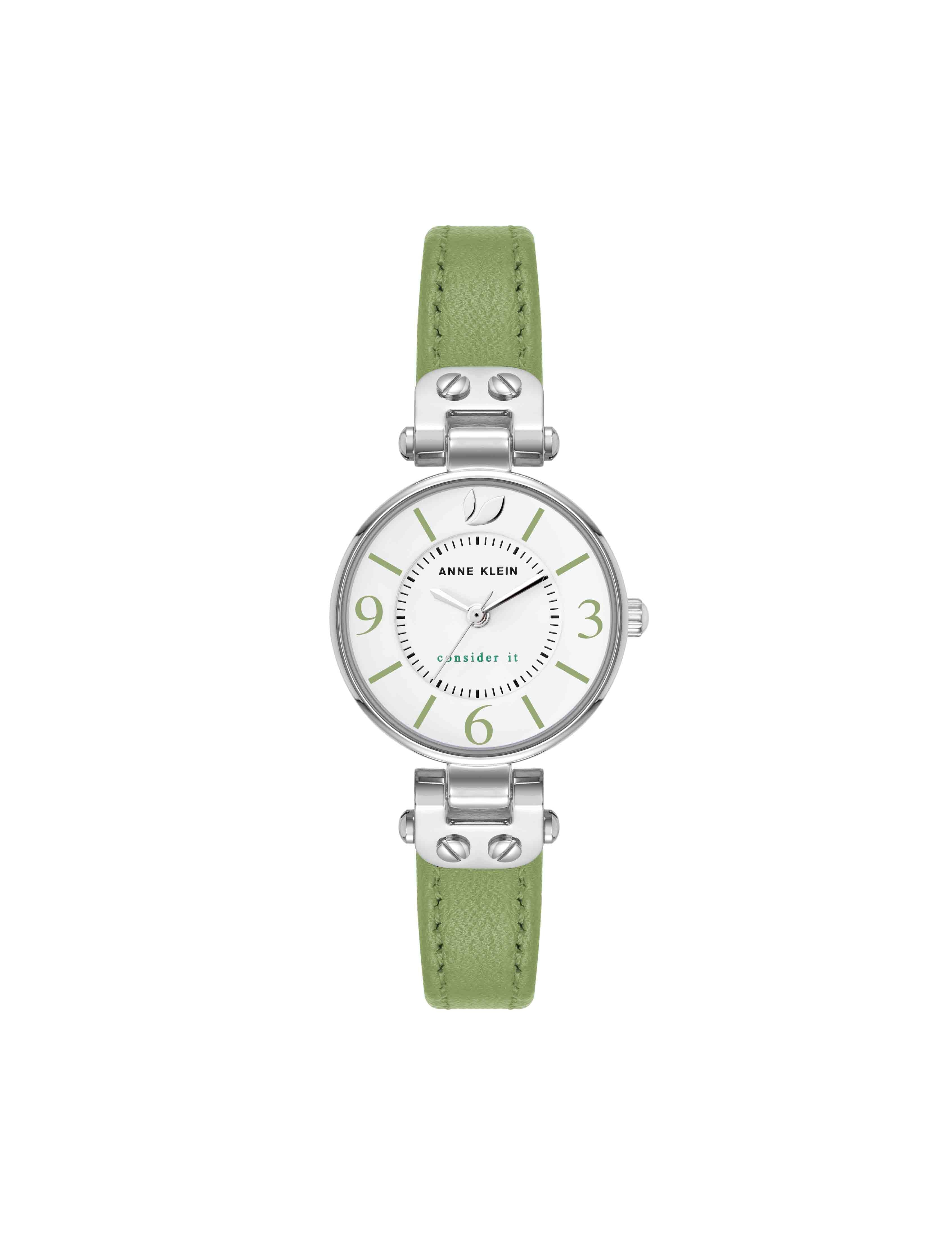 Consider It Sustainable Leather Strap Watch | Anne Klein