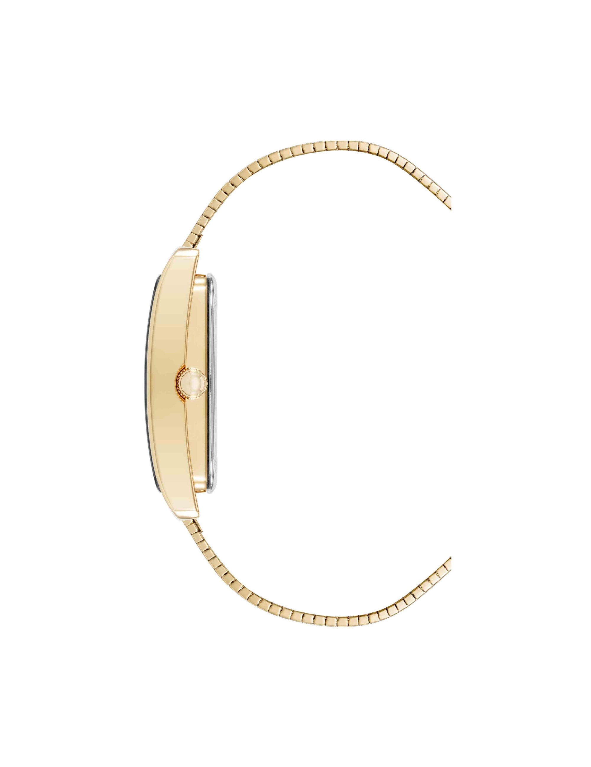 Anne Klein Modern Rectangular Stainless Steel Bracelet Watch