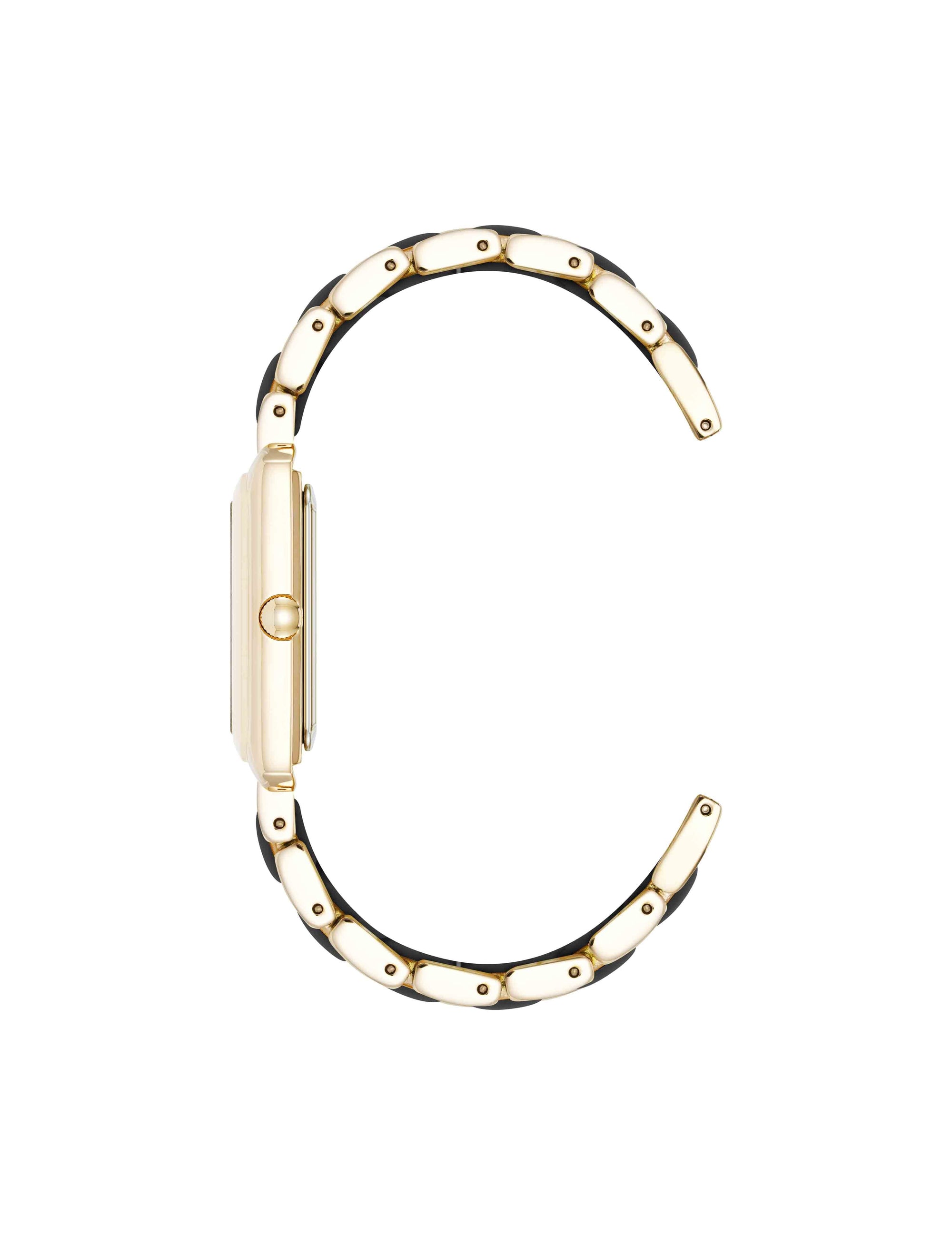 Anne Klein Rectangular Silicone Bracelet Watch