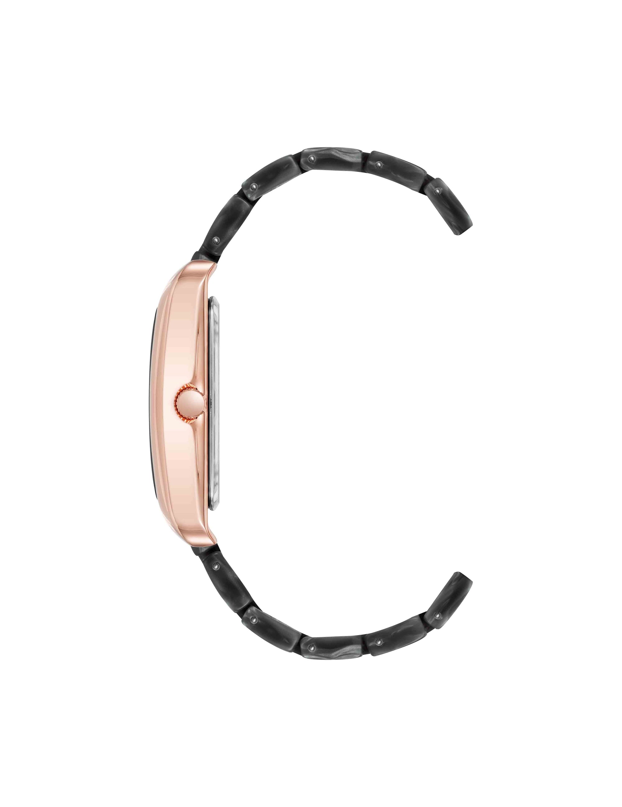 Anne Klein Delicate Rectangular Acetate Link Bracelet Watch