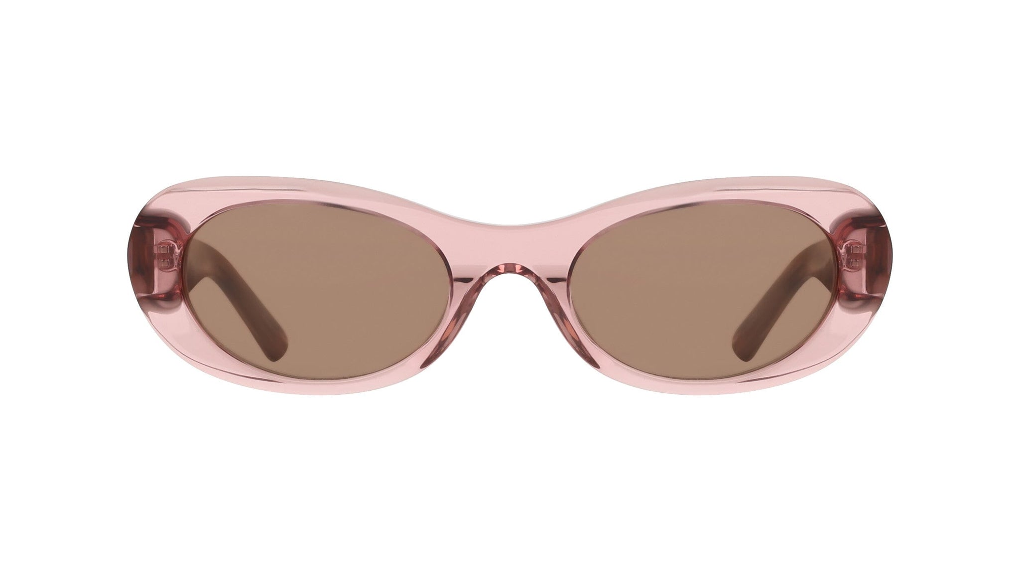 Anne Klein Modern Oval Frame Sunglasses