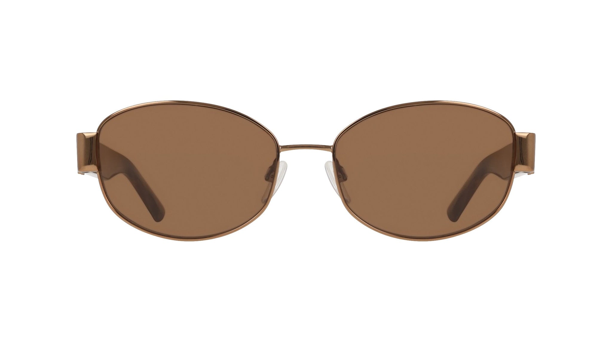 Anne Klein Oval Metal Frame Sunglasses