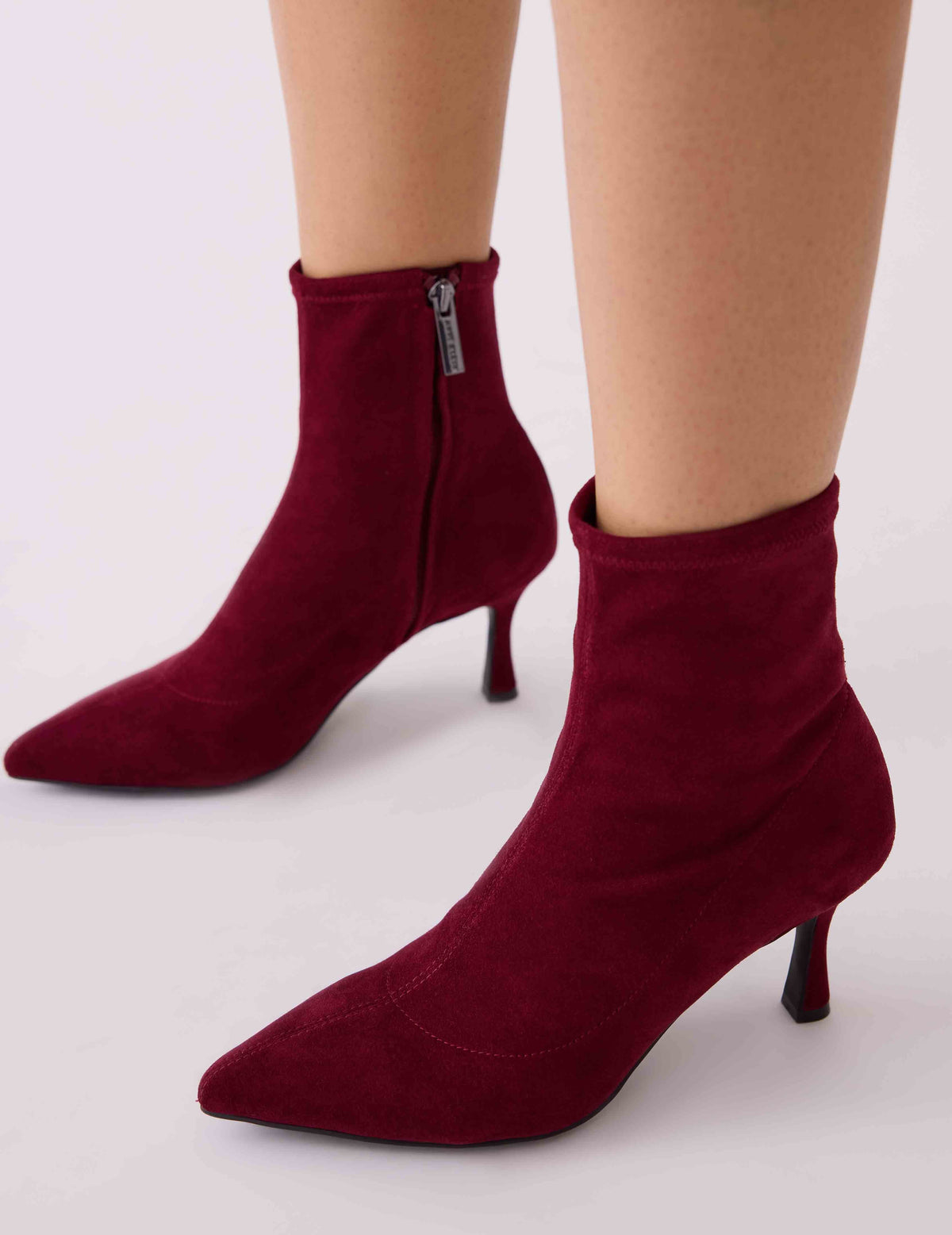 Anne Klein Burgundy Reesse Heeled Boot
