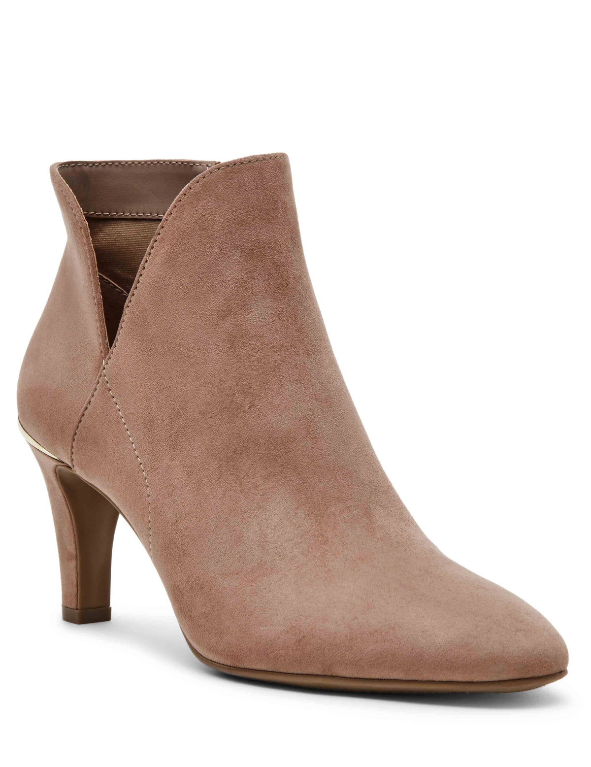 Anne Klein Taupe Annabelle Ankle Bootie