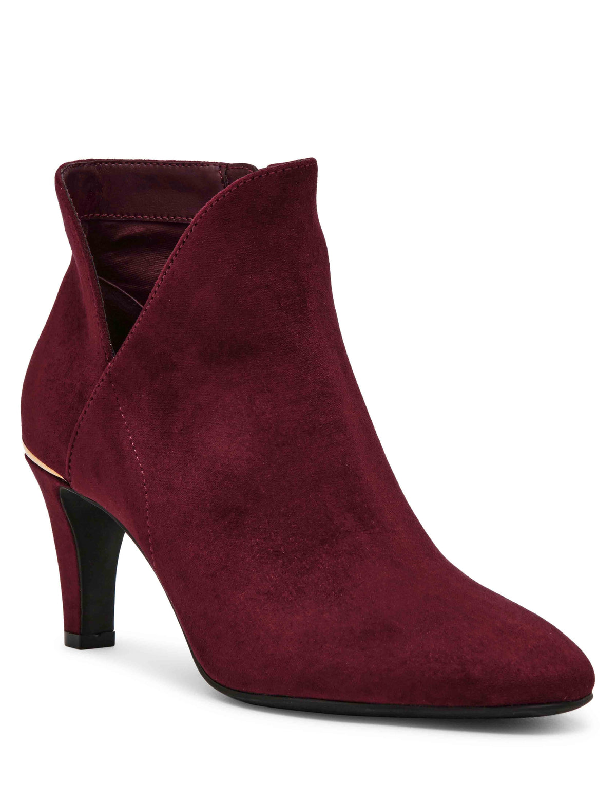 Anne Klein Burgundy Annabelle Ankle Bootie