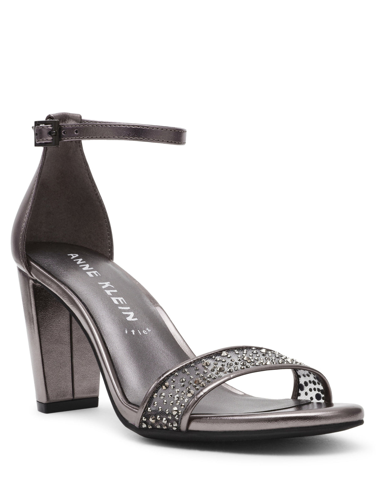 Anne Klein Gunmetal Crystl Kourtney-C Heel