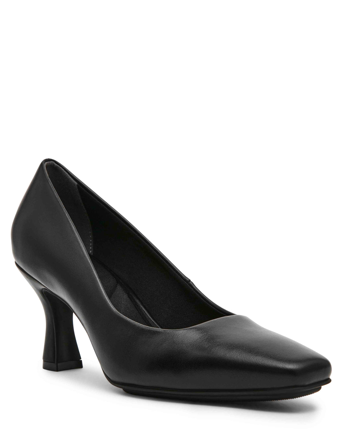 Anne Klein Black Smooth Prima Heel