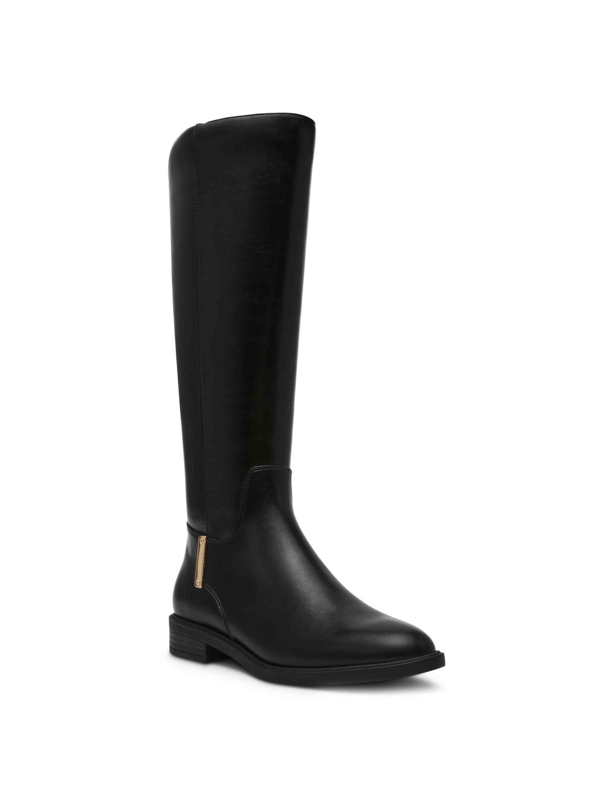 Anne Klein Black Smooth Sinclair Boot
