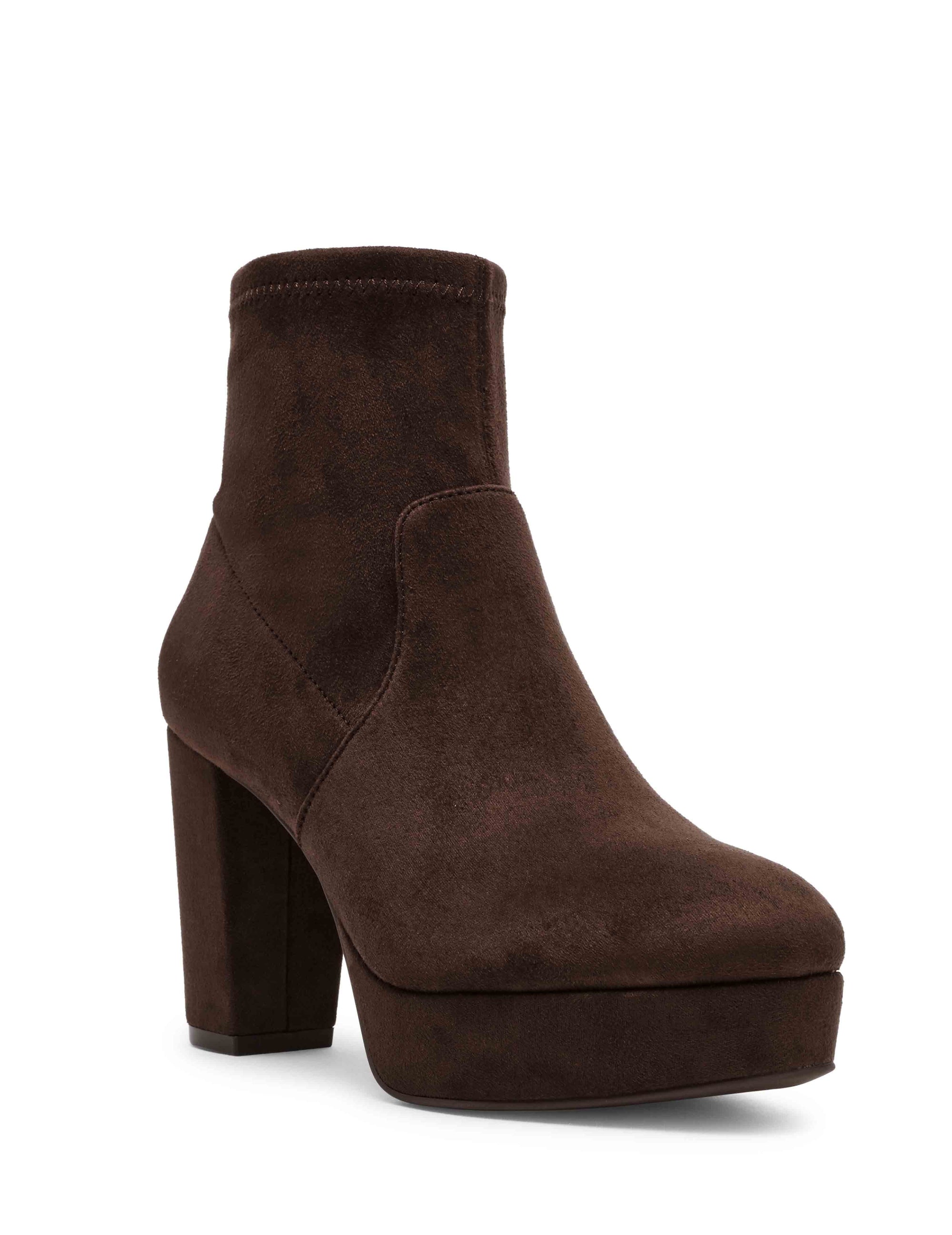 Anne Klein Dk Brown Volt Heeled Boot