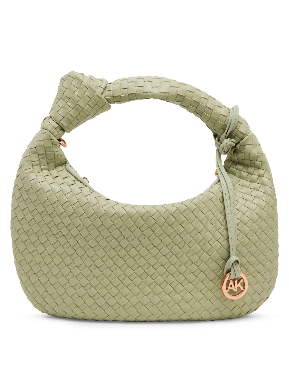 Anne Klein Green Fig Mini Woven Shoulder Bag