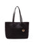 Anne Klein Black Woven Tote With Pouch