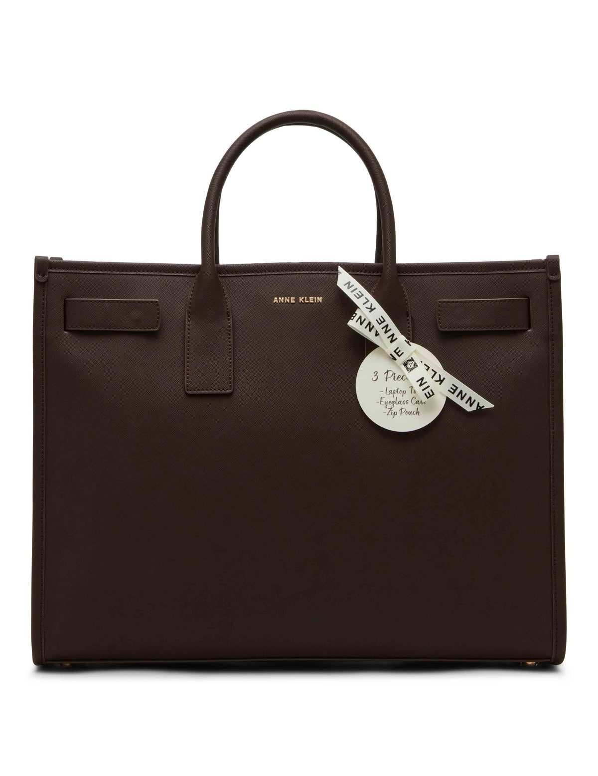 Anne Klein Espresso 3 Piece Work Tote Gift Set