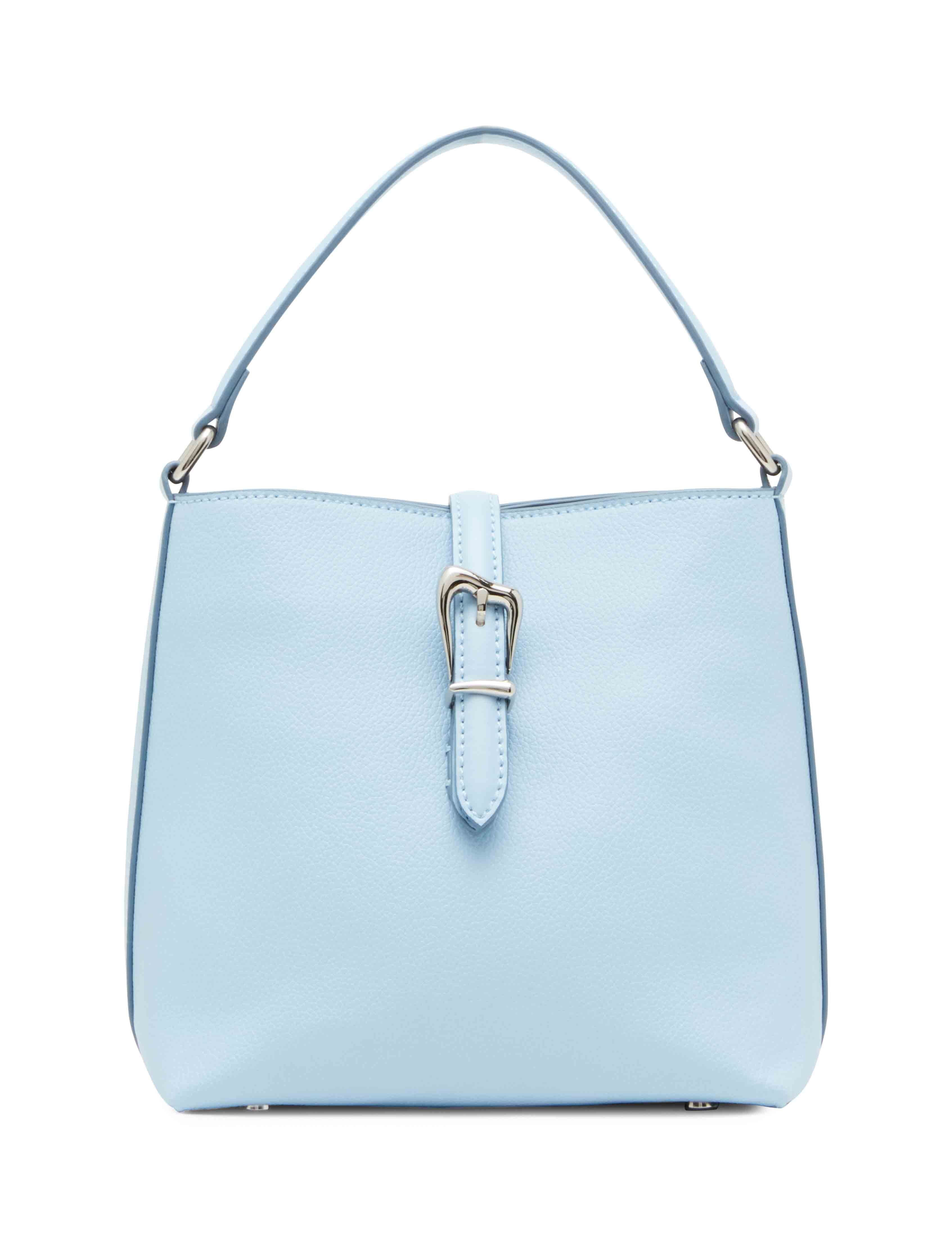 Sculpted Buckle Bucket Bag Anne Klein