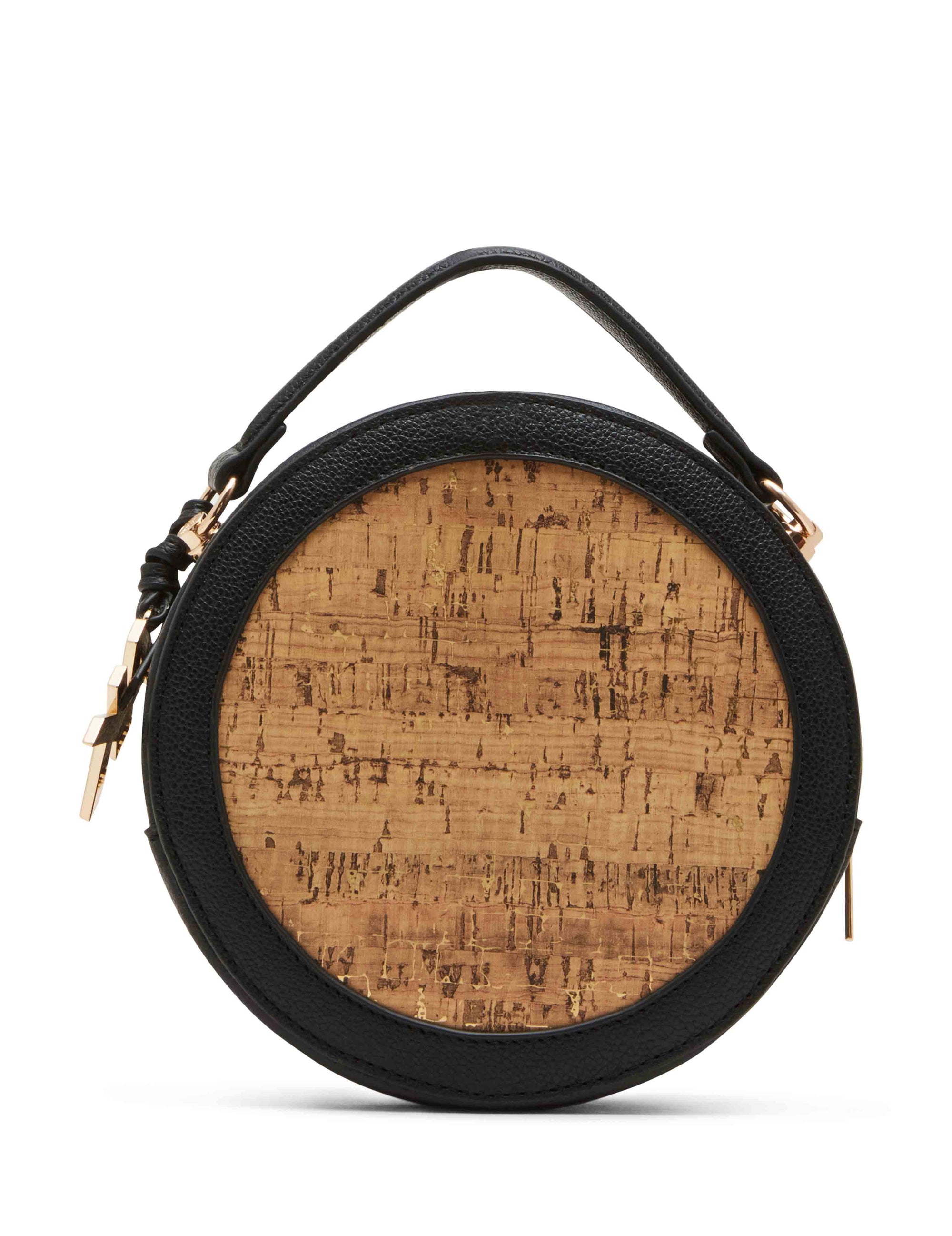 Anne Klein Cork Circle Bag with Convertible Strap