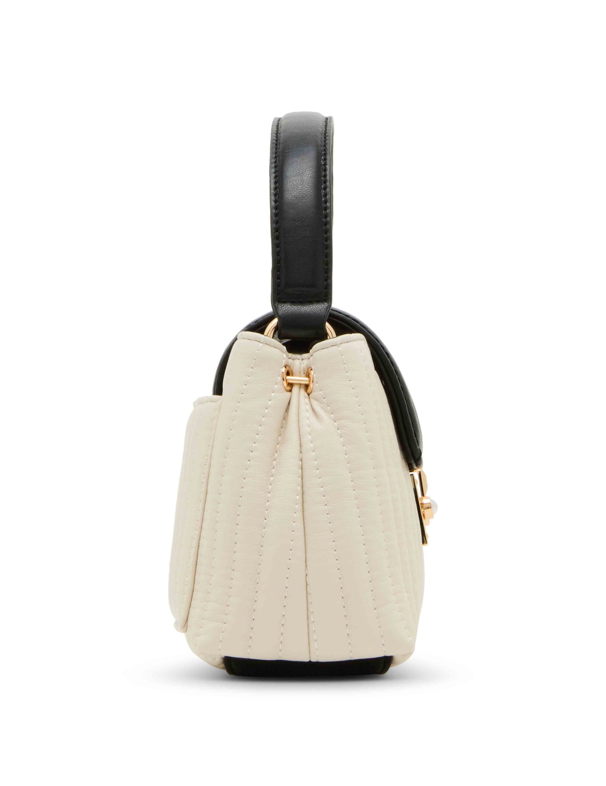 Anne Klein Colorblocked Small Satchel With Mirror And Detachable Strap