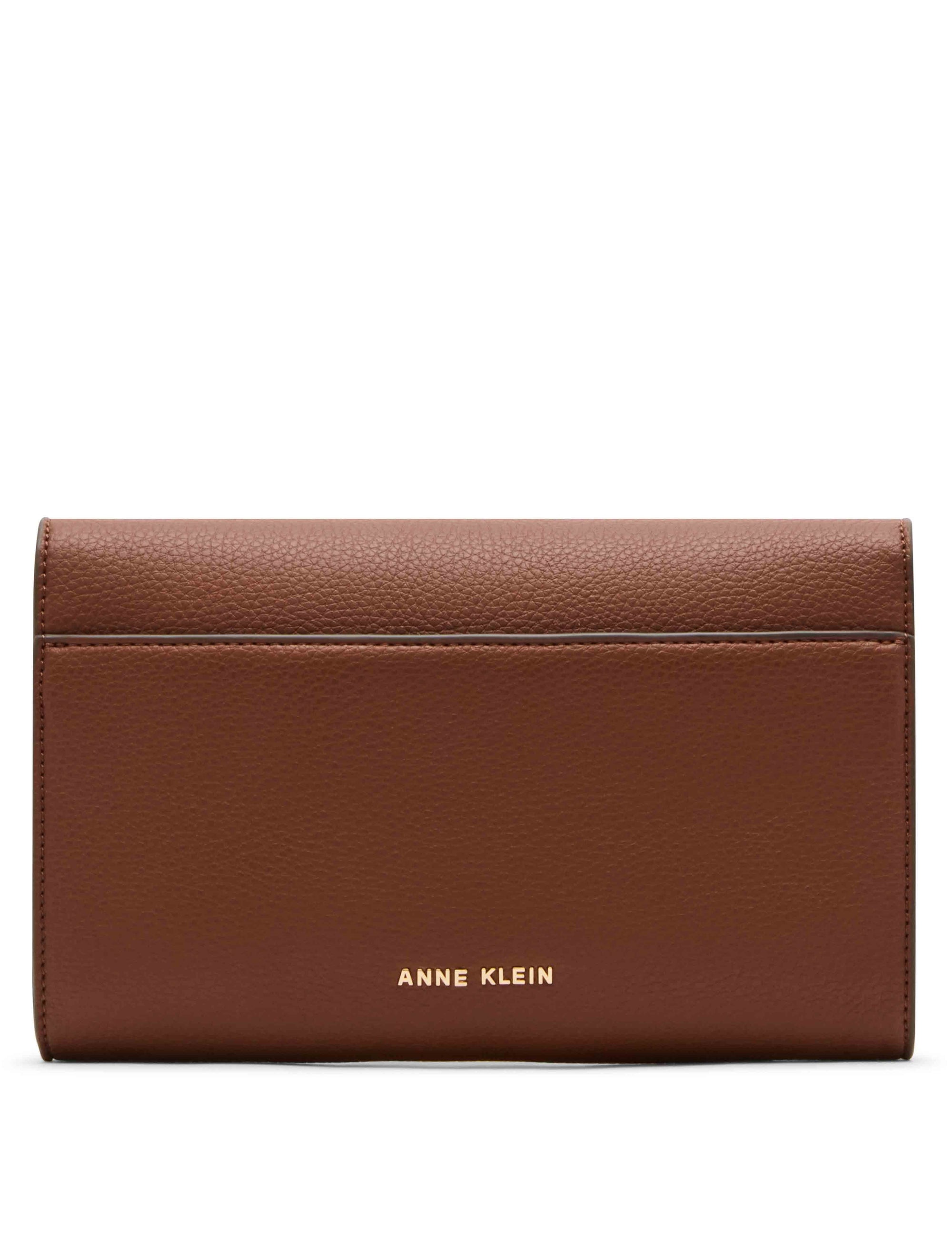 Anne Klein Wallet on a Chain with Detachable Wristlet Strap & Pouch