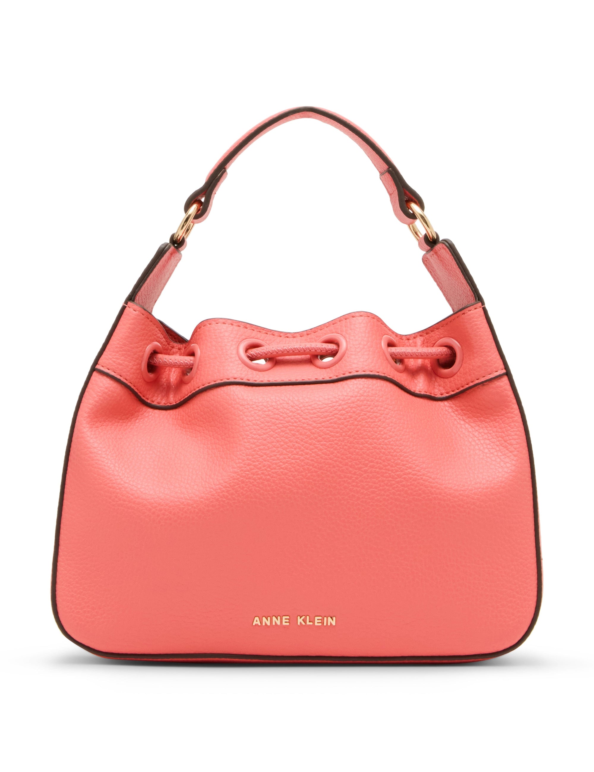 Anne Klein Drawstring Bucket With 2 Detachable Straps