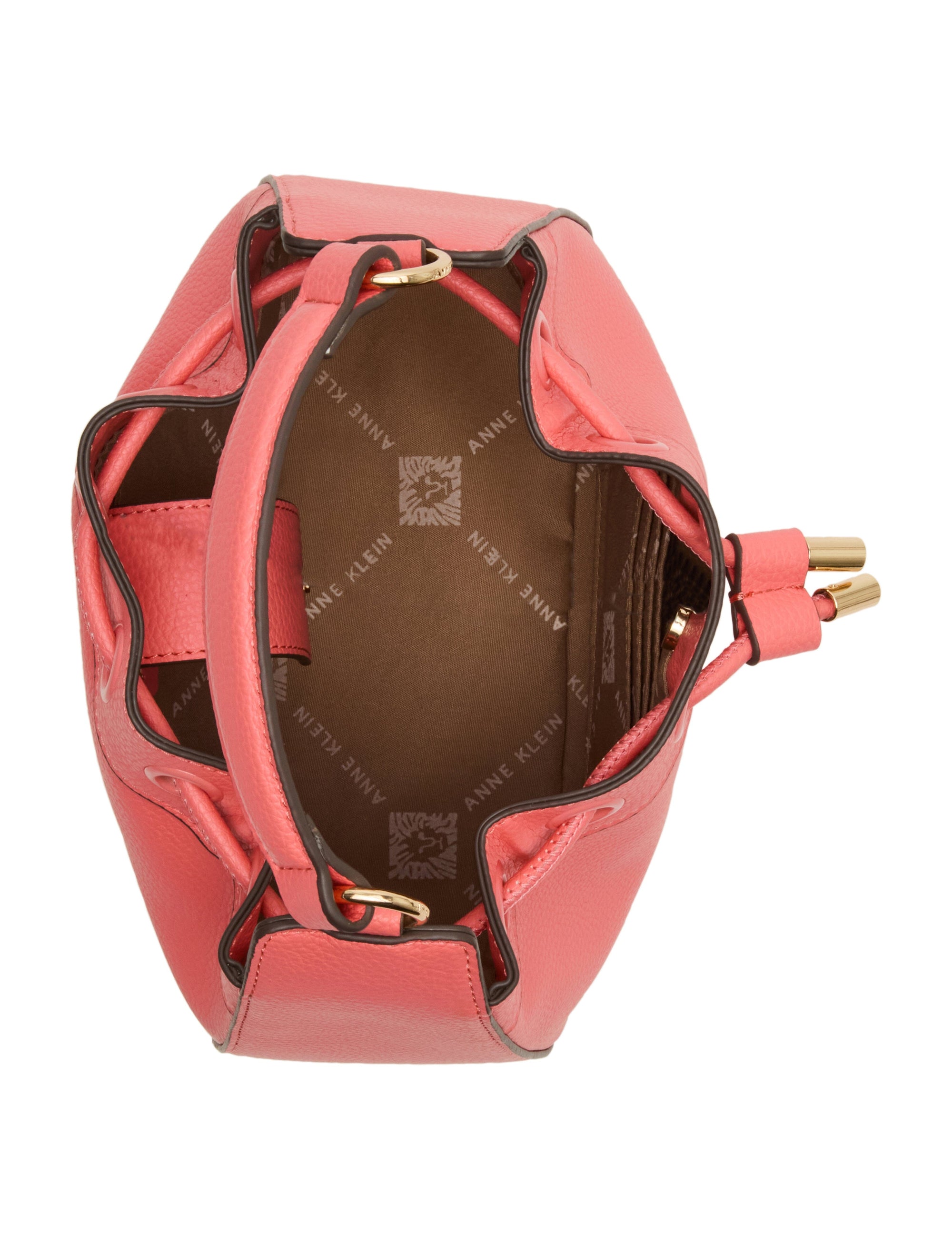 Anne Klein Drawstring Bucket With 2 Detachable Straps