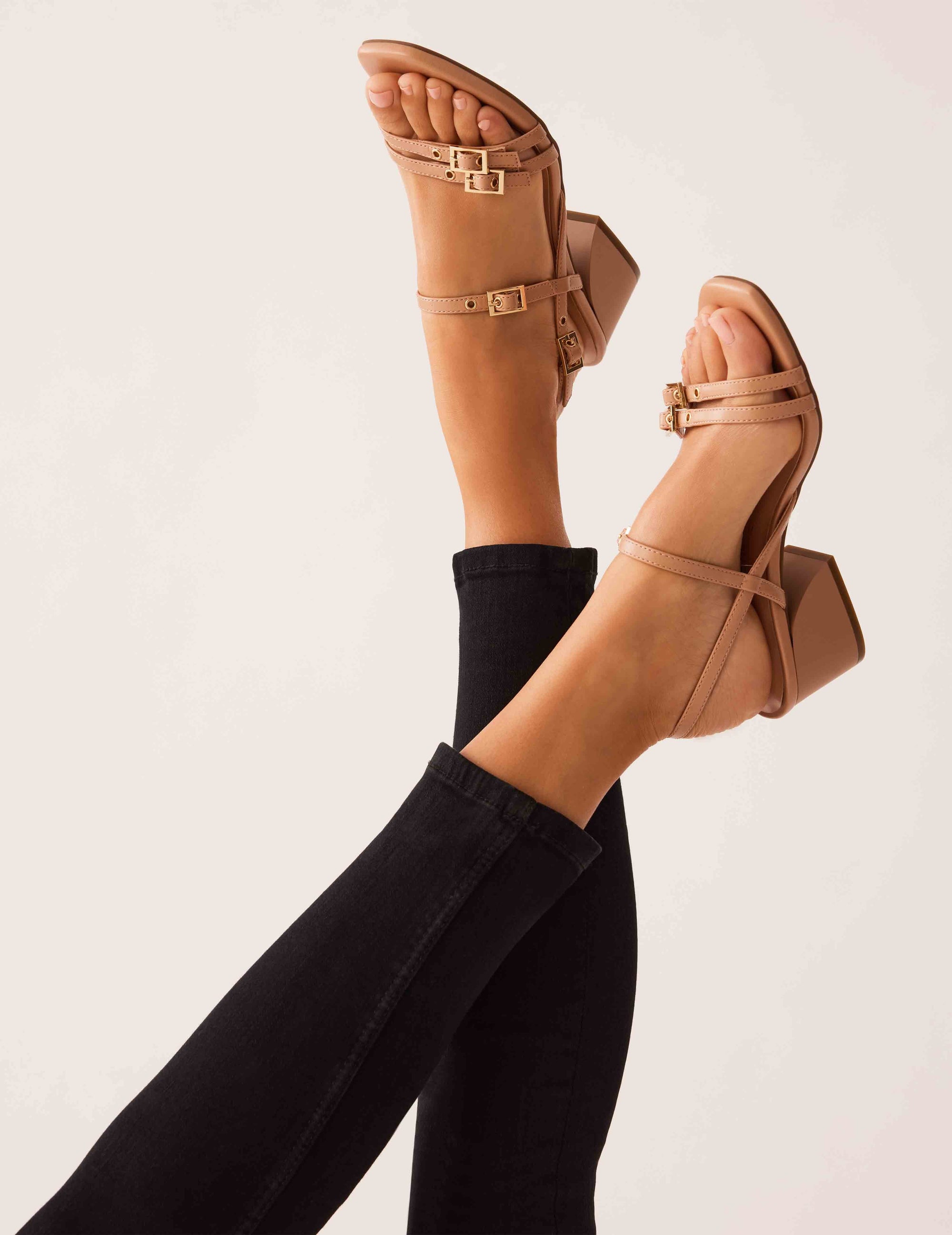 Anne Klein TAN Mackenzie Block Heel