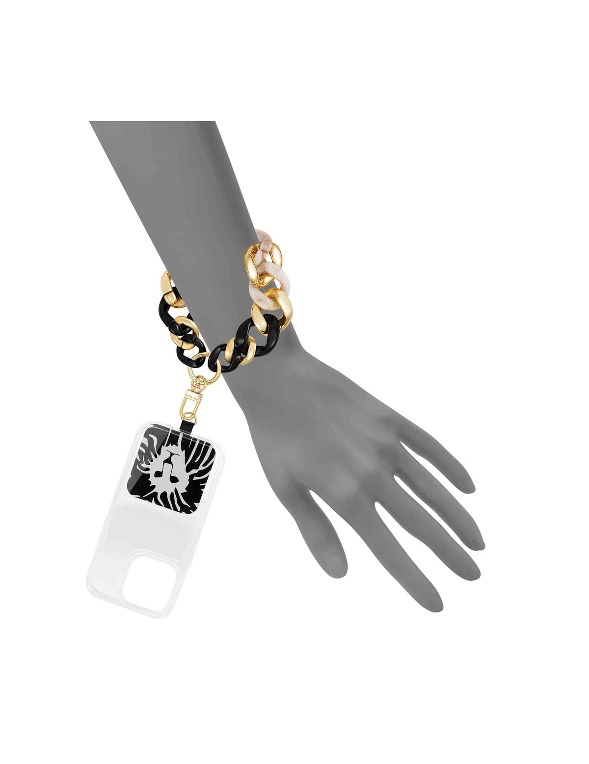 Anne Klein  Acetate and Metal Chain Link Wrist Strap for iPhone®