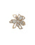 Anne Klein Gold-Tone Crystal & Mother of Pearl Flower Brooch