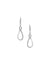 Anne Klein Silver Tone Drop Knot Pierced Earrings