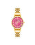 Anne Klein Gold-tone/Pink Roman Numeral Dial Watch