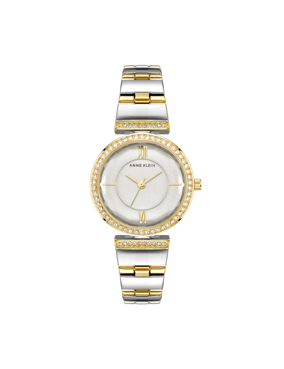 Anne Klein Two-Tone Premium Crystal Bracelet Watch - Clearance